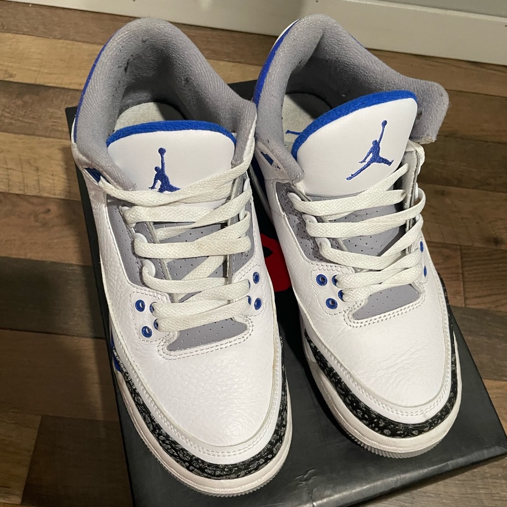 Jordan 3 blue razor